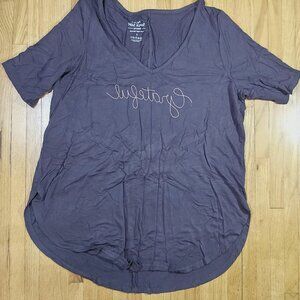 Torrid Grey Embroidered Grateful Tunic